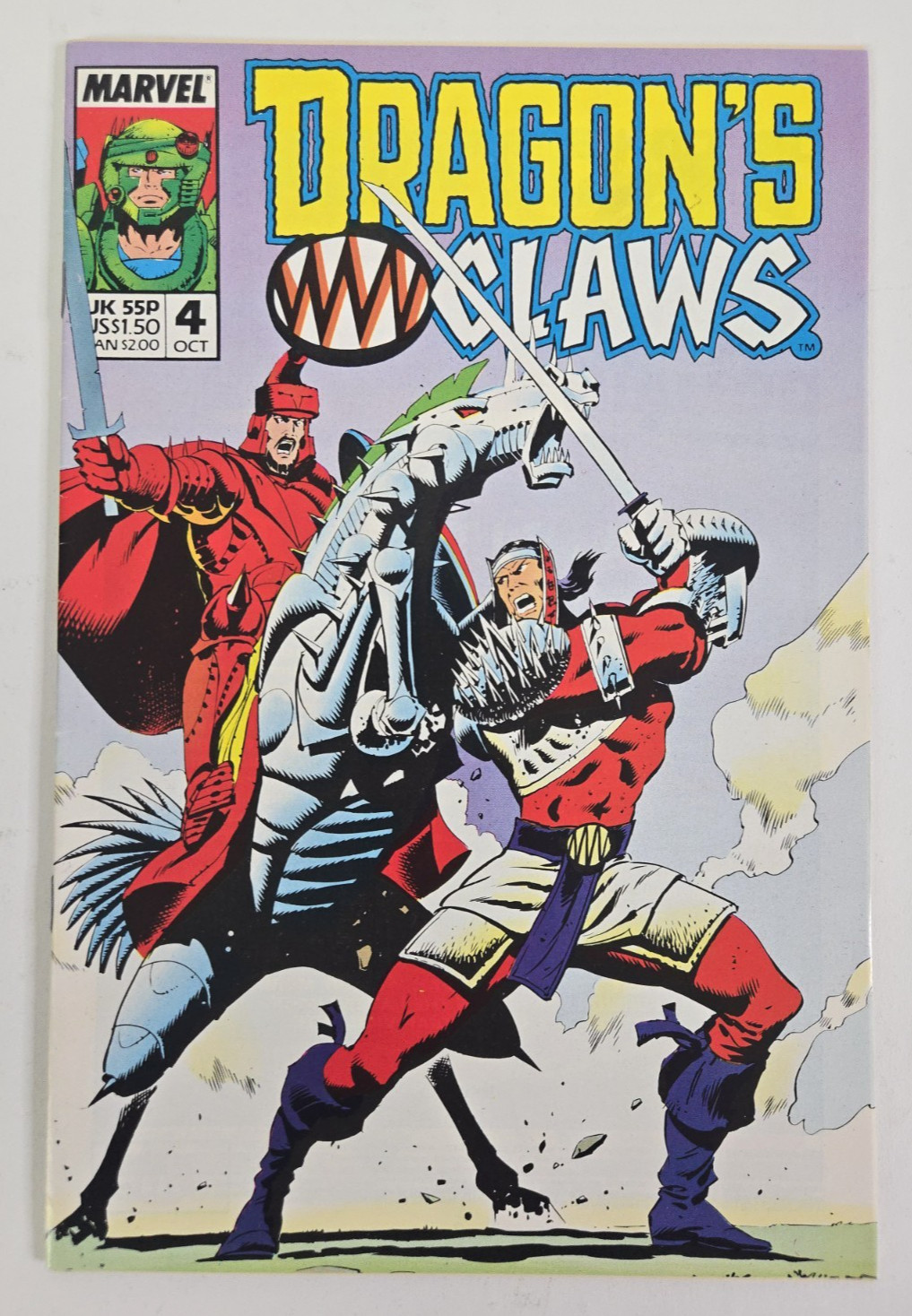 Dragons Claws #s 1 – 10 (Marvel UK) Complete Set 1988-1989