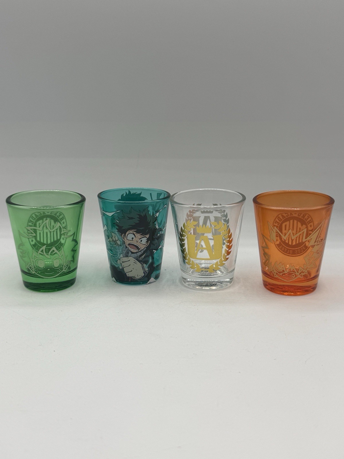 My Hero Academia Mini Glass Set Of 4 – 2oz / 59 mL Shot Glasses NEW