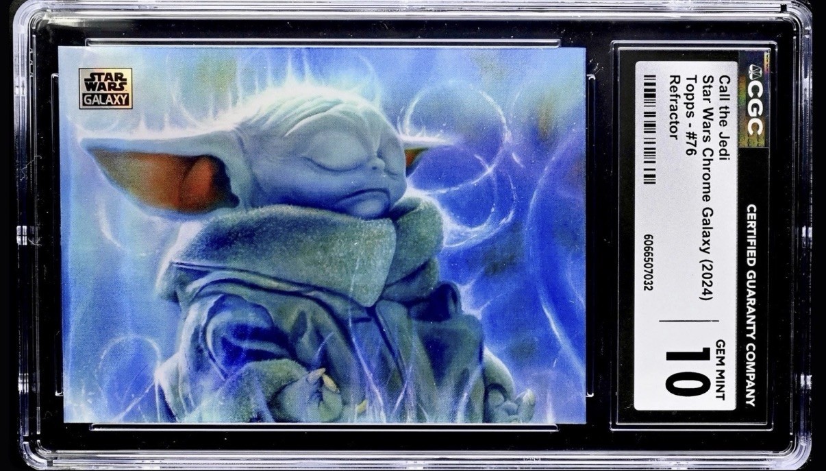 2024 Star Wars Chrome Galaxy Call The Jedi #76 Grogu CGC 10 POP 1 🔥