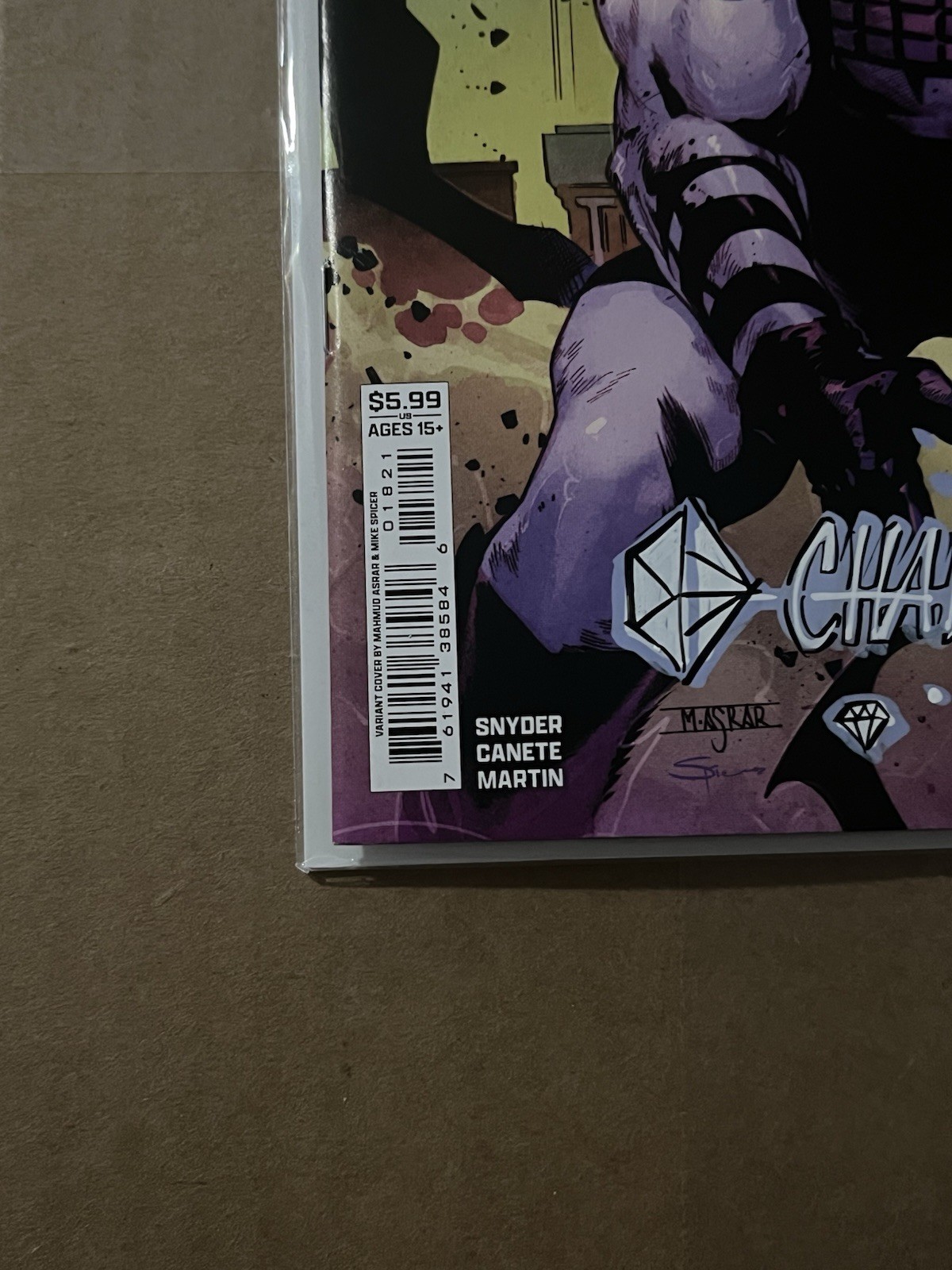 Absolute Batman #18 Absolute Catwoman Remark & Diamond Sig By Chad Hardin W/Coa