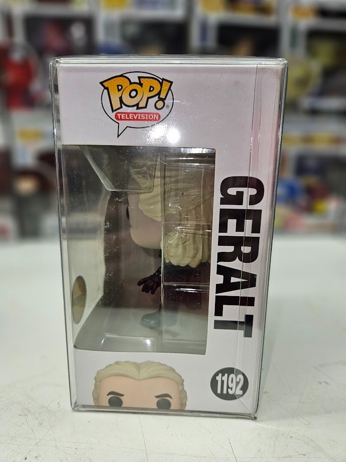Funko Pop Geralt #1192 CHASE The Witcher Netflix w/ Protector Mint