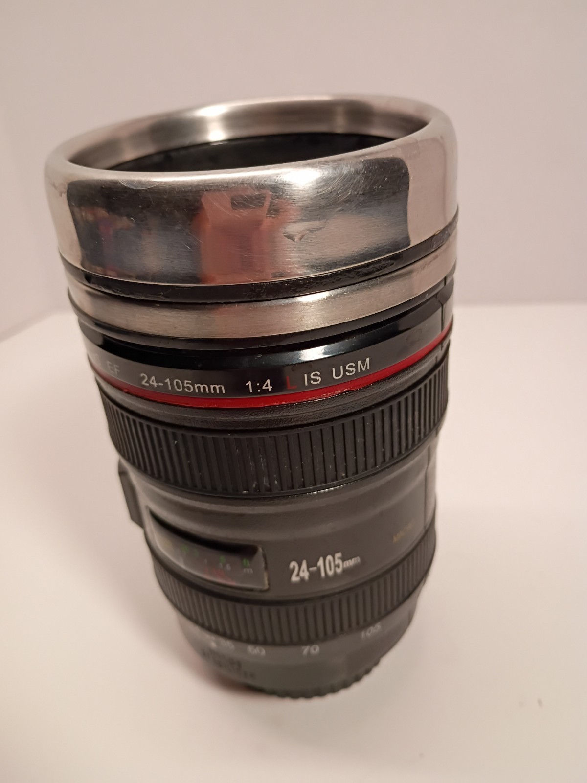 Caniam Camera Lens EF 24-105mm Stainless Steel Travel Tea Coffee Mug Cup