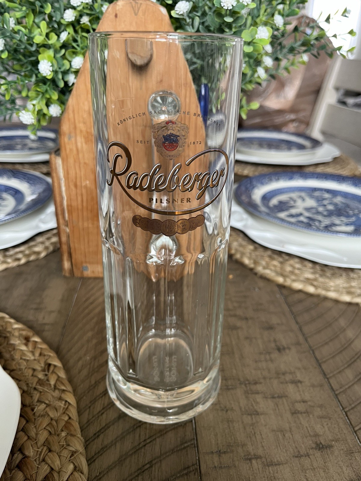 Radeberger Pilsner Tall Glass Mug (0.4 L) SAHM – Excellent Condition