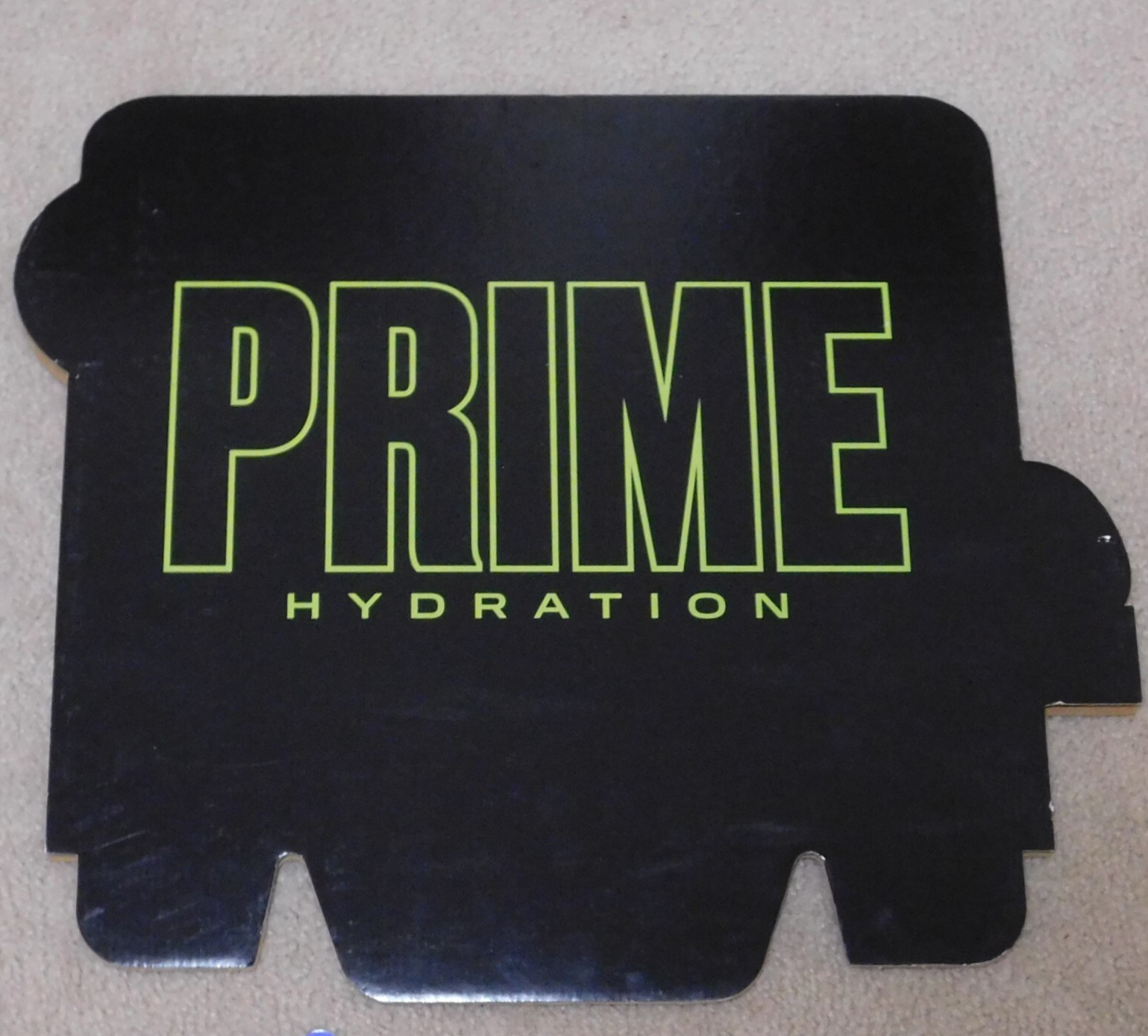Lot of 2 PRIME Energy Drink Glowberry Prime X Cardboard Signs Advertising