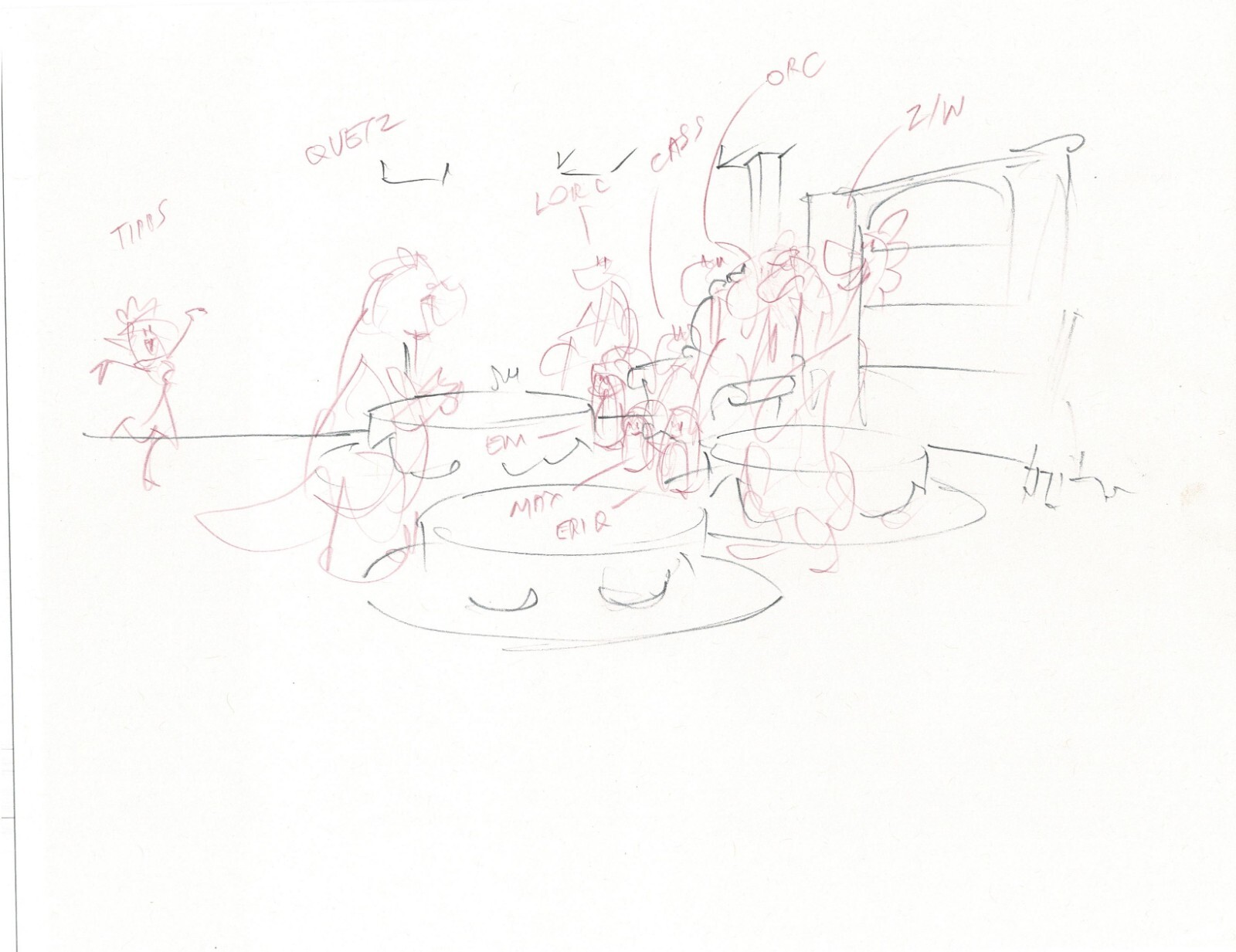 DRAGON TALES PBS Production Animation Drawing from Animators Estate 1999-05 7