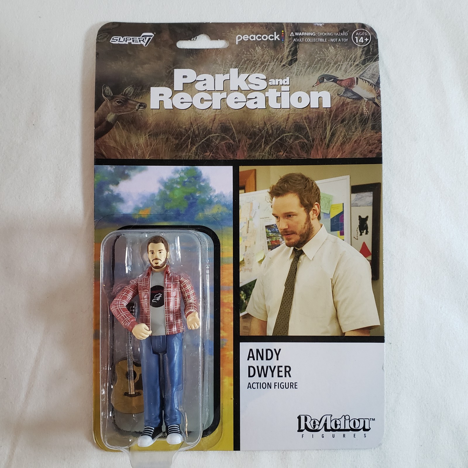 Andy Dwyer Mouserat Parks And Recreation Super7 Reaction Figure