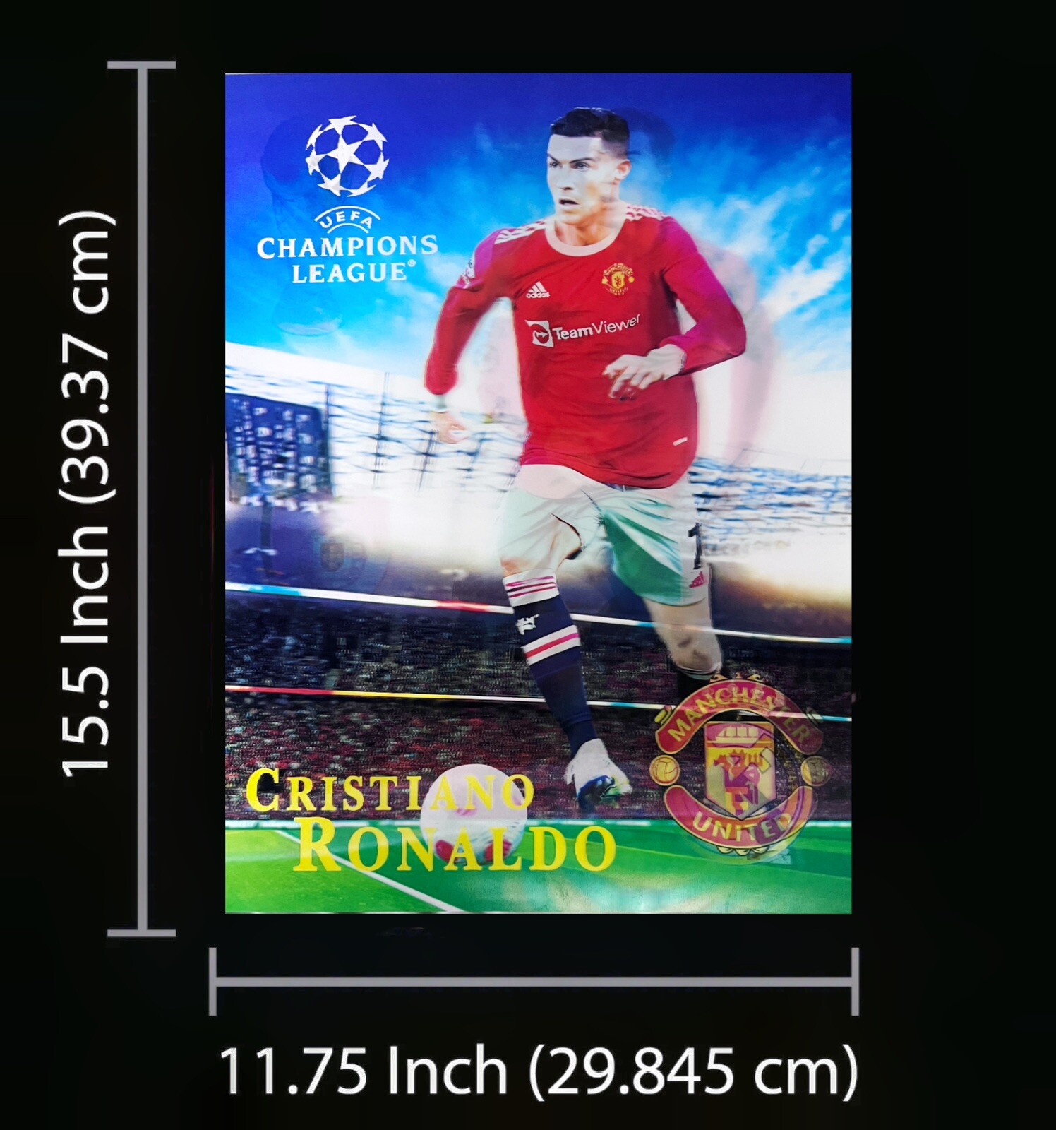 Cristiano Ronaldo-3D Poster ,3D Lenticular-3 Images Change