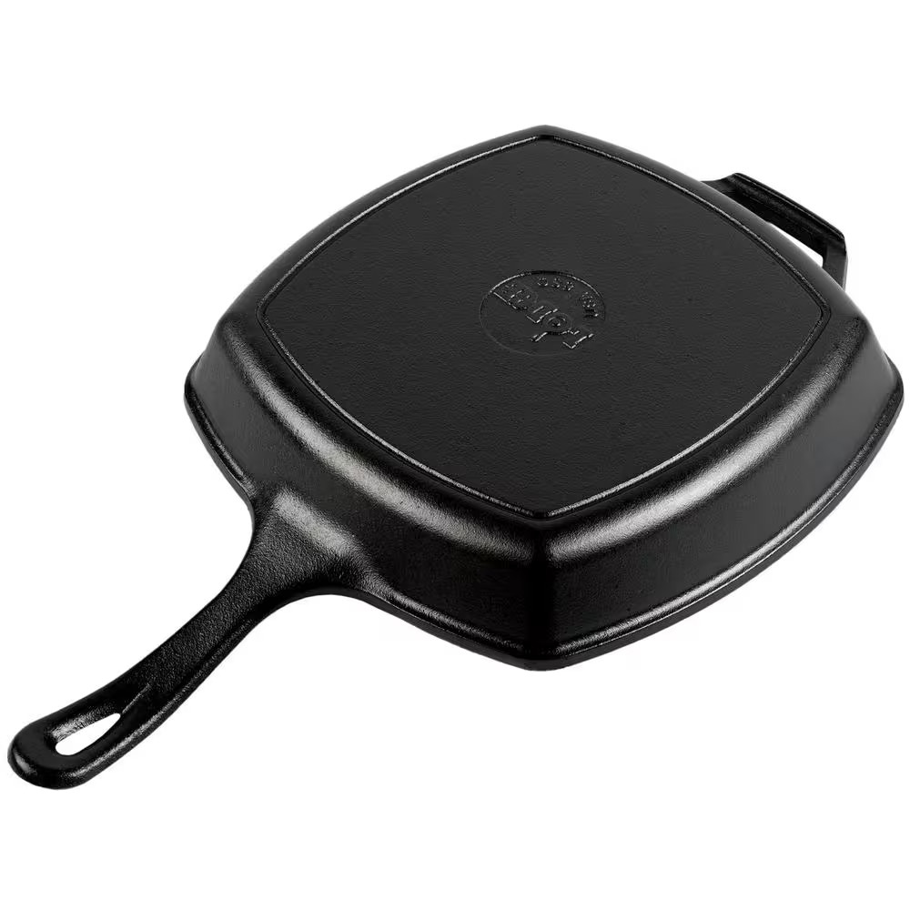 10.5 In. Cast Iron Skillet in Black