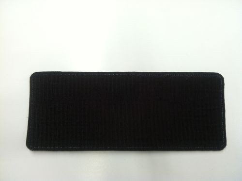 POLICE DCT EMBROIDERY PATCH 4X10 AND 2X5 HOOK ON BACK GREY ON BLACK