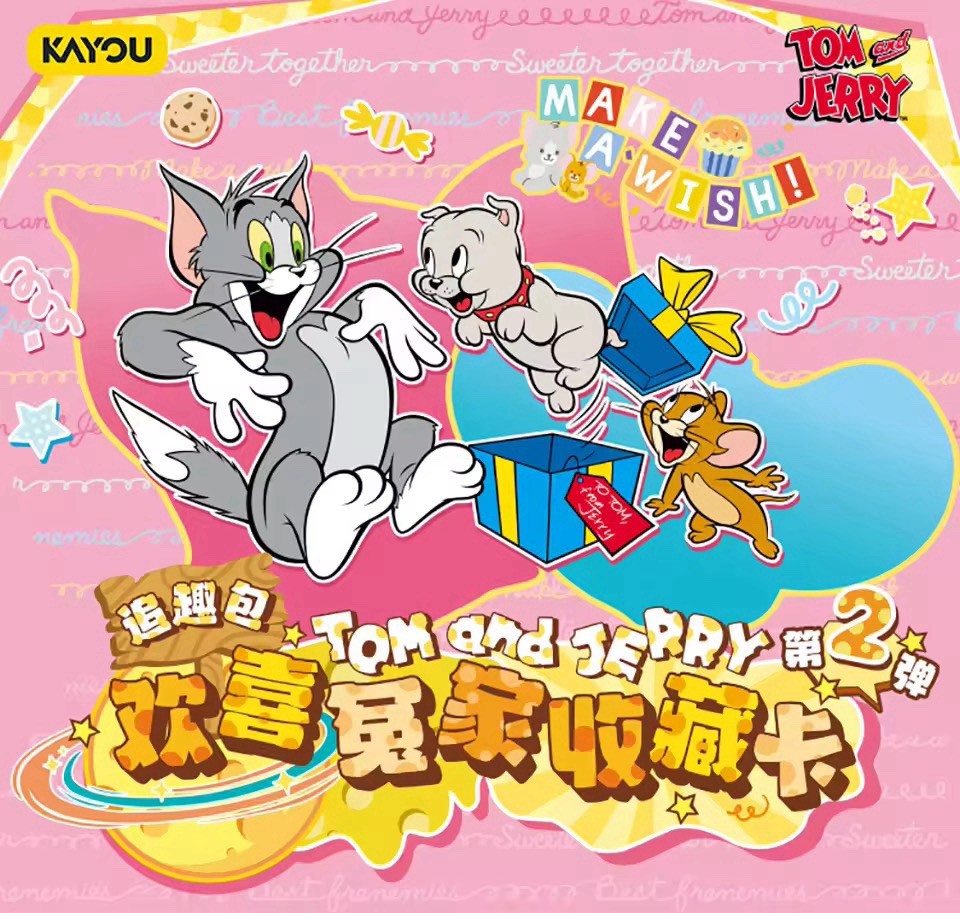 Official Tom and Jerry Trading Card Comedy Cartoon WB Hobby 30 Pack Box Kayou