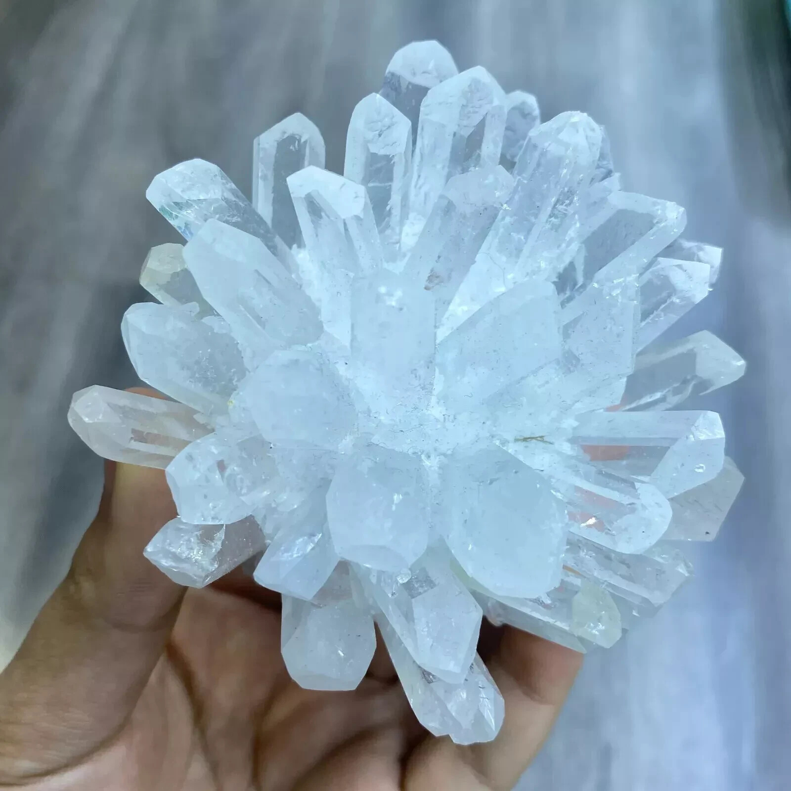New Find white Phantom Quartz Crystal Cluster Mineral Specimen Healing 200g+ 1pc