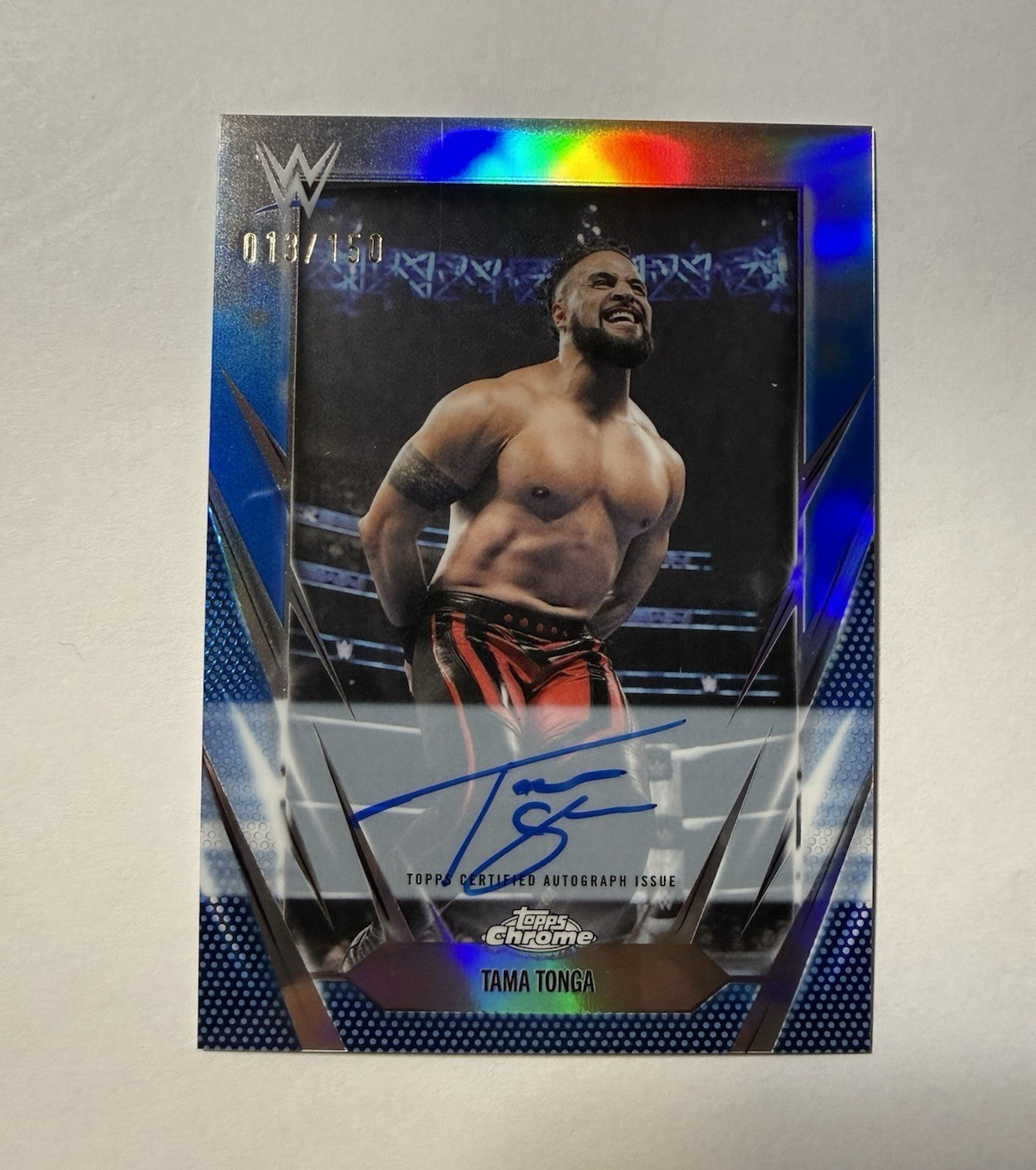 2026 Topps Chrome WWE Tama Tonga Autograph #BCA-TAT Serial Numbered /150