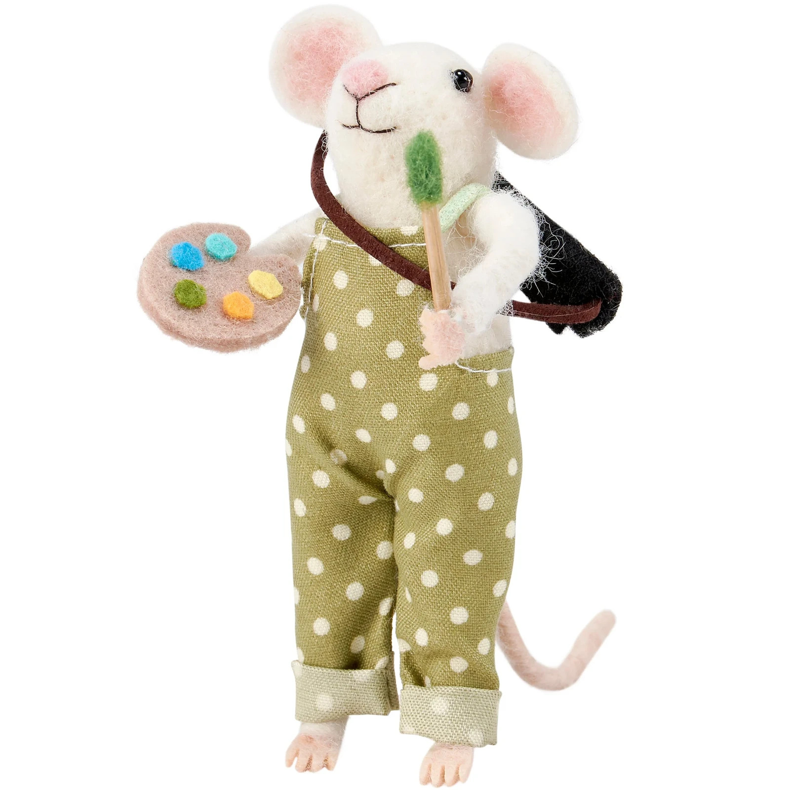 Primitives by Kathy Felt Painter Mouse Critter Artist Gift Miniature home Decor