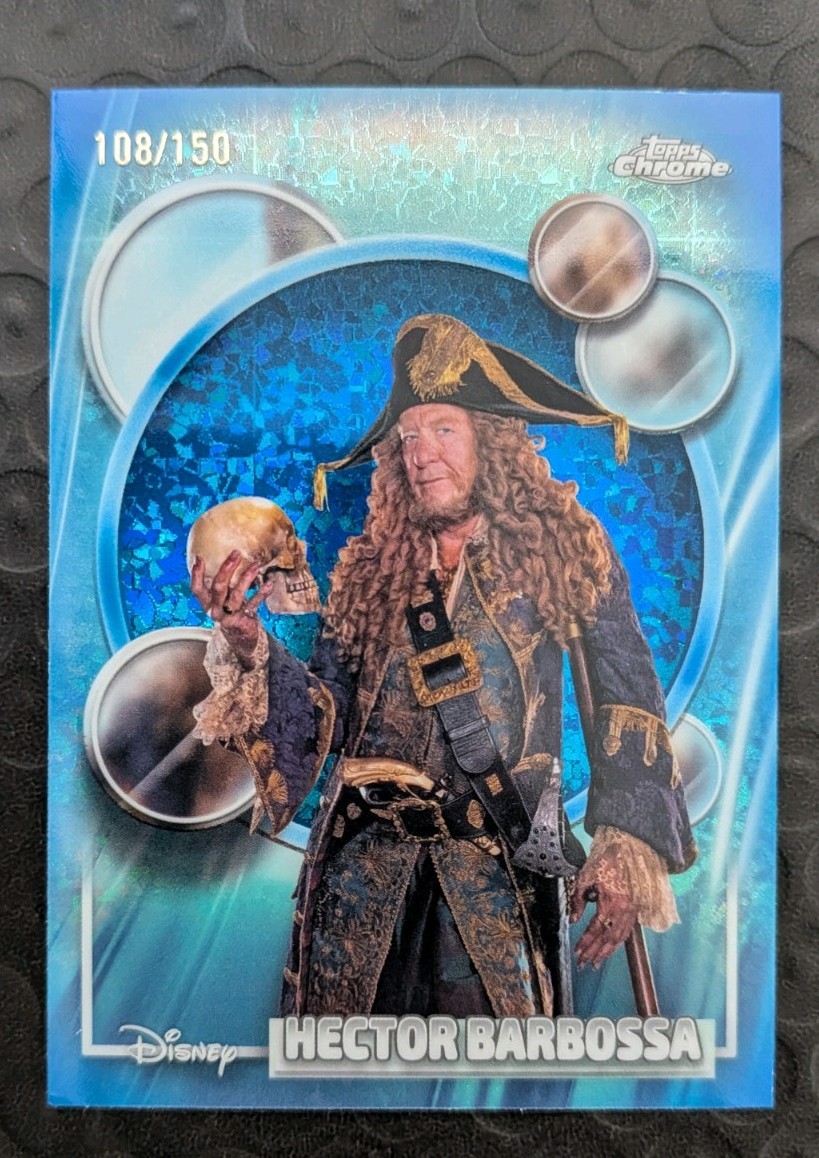 2026 Topps Chrome Disney HECTOR BARBOSA Blue Mini Diamond /150 #16