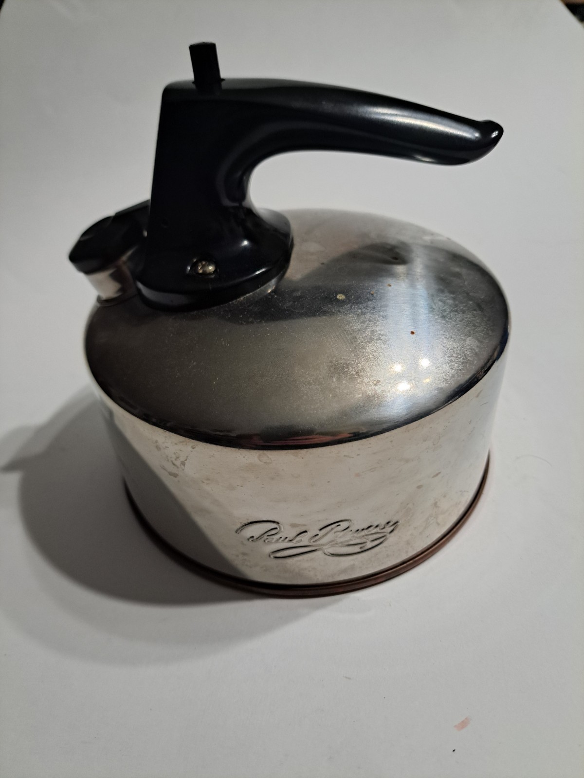 Paul Revere Ware 1801 Copper Bottom 1 Qt. Stainless Steel Whistling Tea Kettle