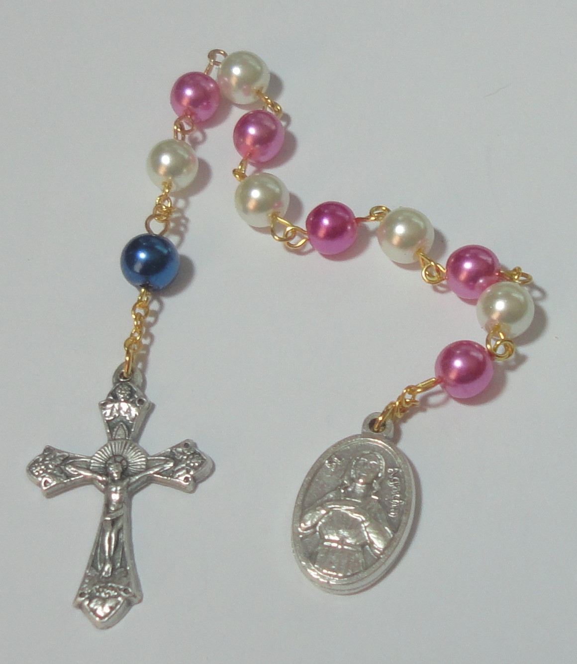 Handmade in the USA St Agatha Single Decade Rosary – Patron of Breast Cancer