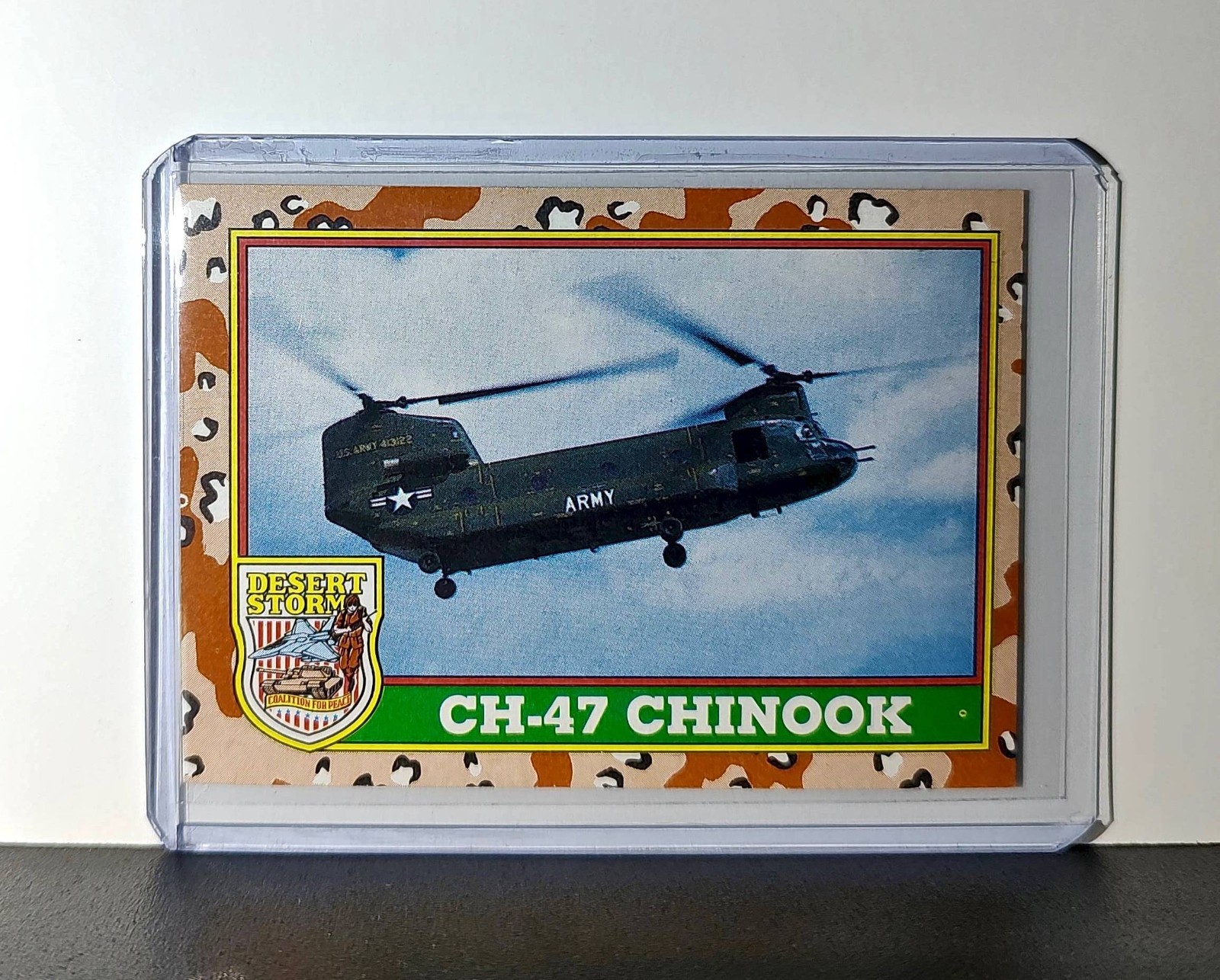 CH-47 Chinook 1991 Topps Desert Storm #12 Card