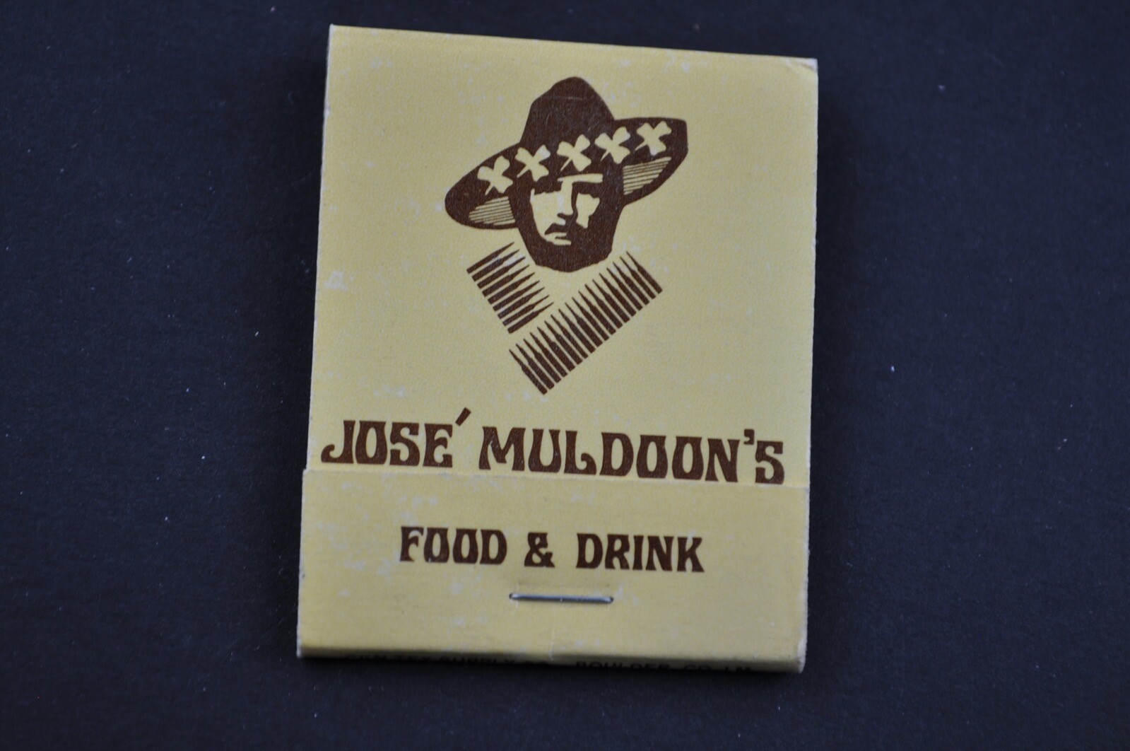 Vintage Colorado Matchbook Jose Muldoon’s Food and Drink Boulder