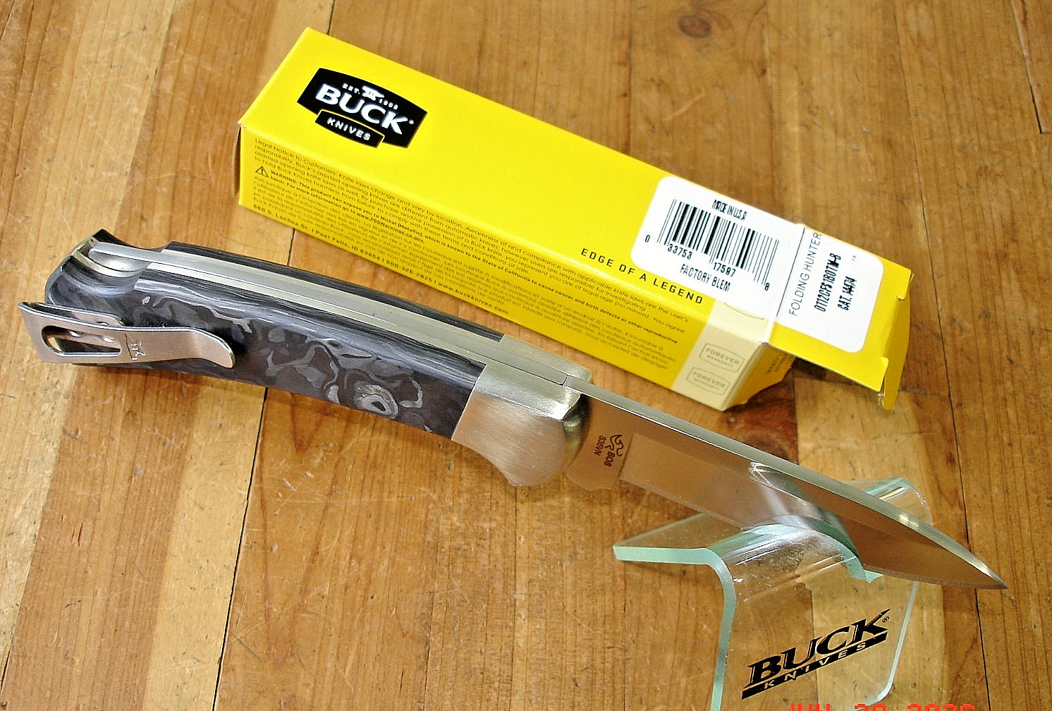 NIB FB BUCK KNIFE 112 CFS1BOTM RANGER BOS S35VN BLADE CARBON FIBER HANDLE CLIP!!