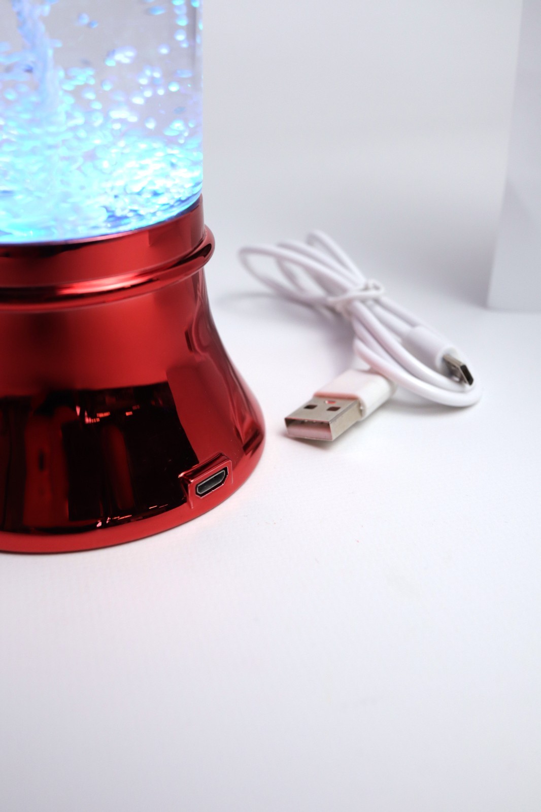 LED Glitter Tornado Lamp Color Changing Sensory Mood Desk Light – Choose Color