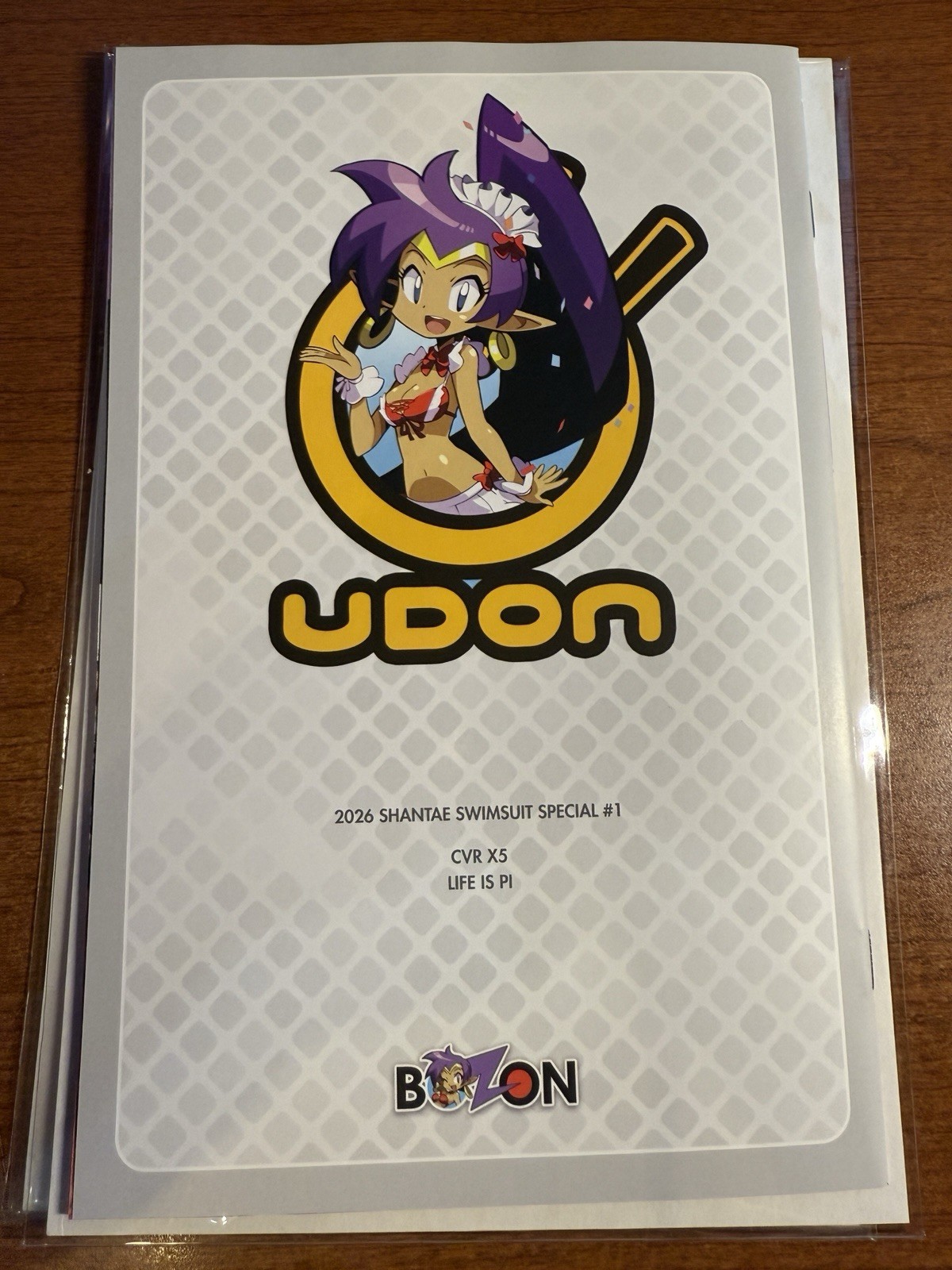 SDCC 2026 UDON Shantae Swimsuit Special – Life is Pi Foil Comic Cover Art