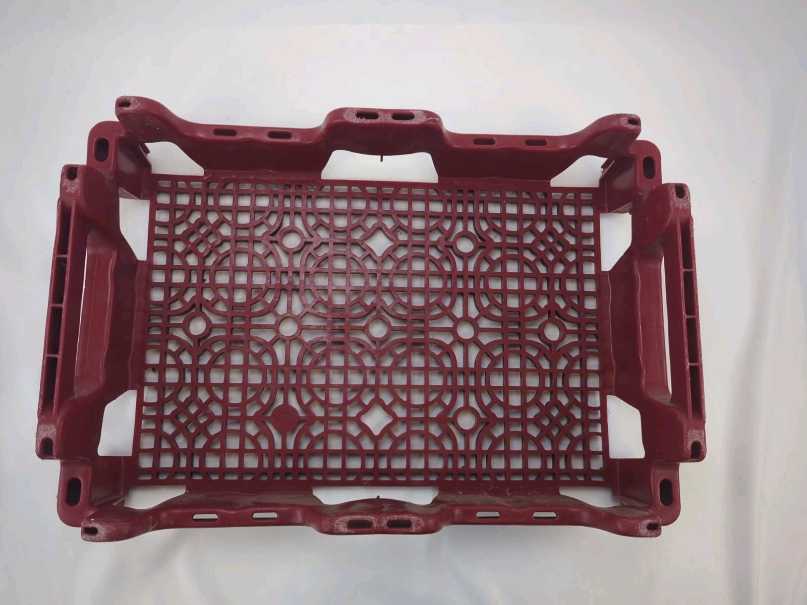 Vintage Red Dr Pepper Snapple Plastic Caddy Crate Display Pop Sodas Collectible
