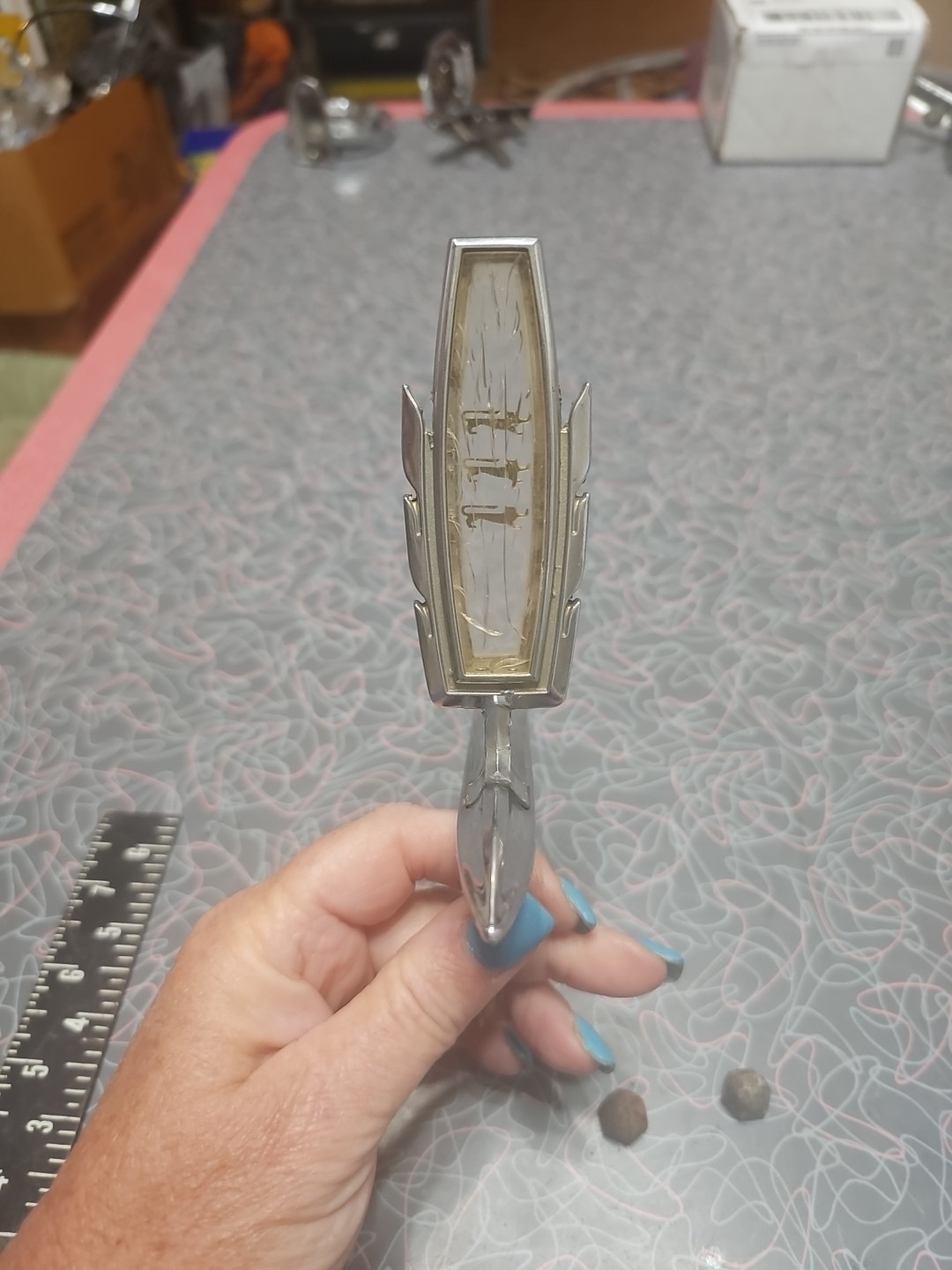 1974 1975 1976 FORD LTD Gran Torino Elite HOOD ORNAMENT D4EB-8B343-AA Fomoco
