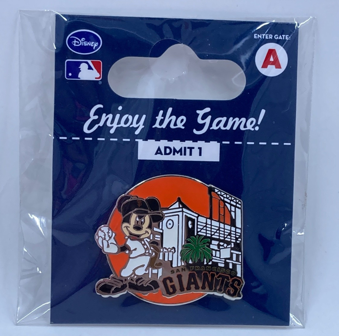 Mickey Mouse and San Francisco Giants Stadium Pin New in Package 2012