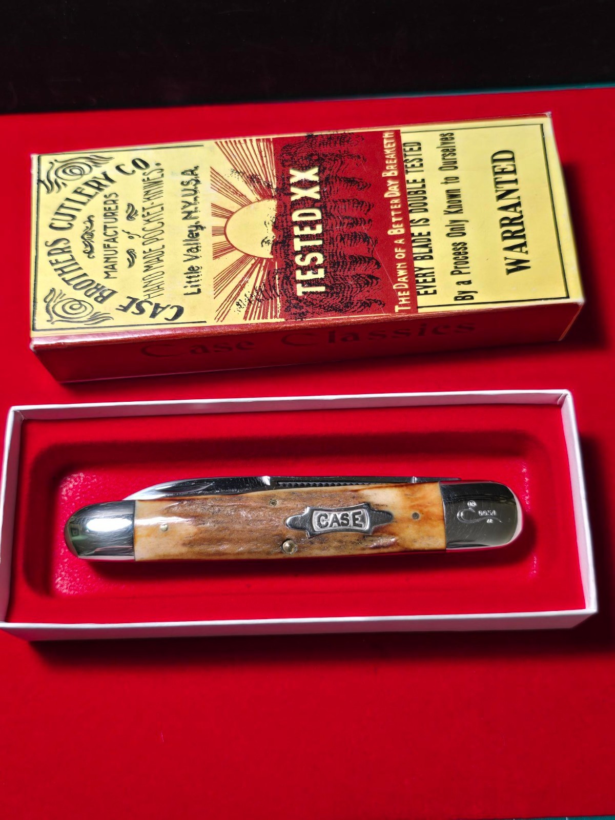 1990 CASE XX BROTHERS 53091 CIGAR WHITTLER RARE #54 stag