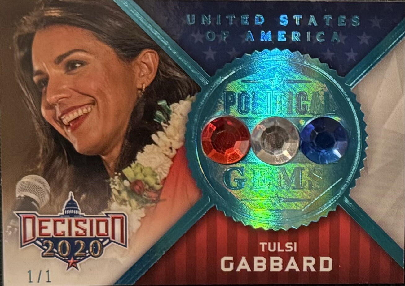 # 1/1 (Very Rare) Tulsi Gabbard – 2020 Decision Political Gems –