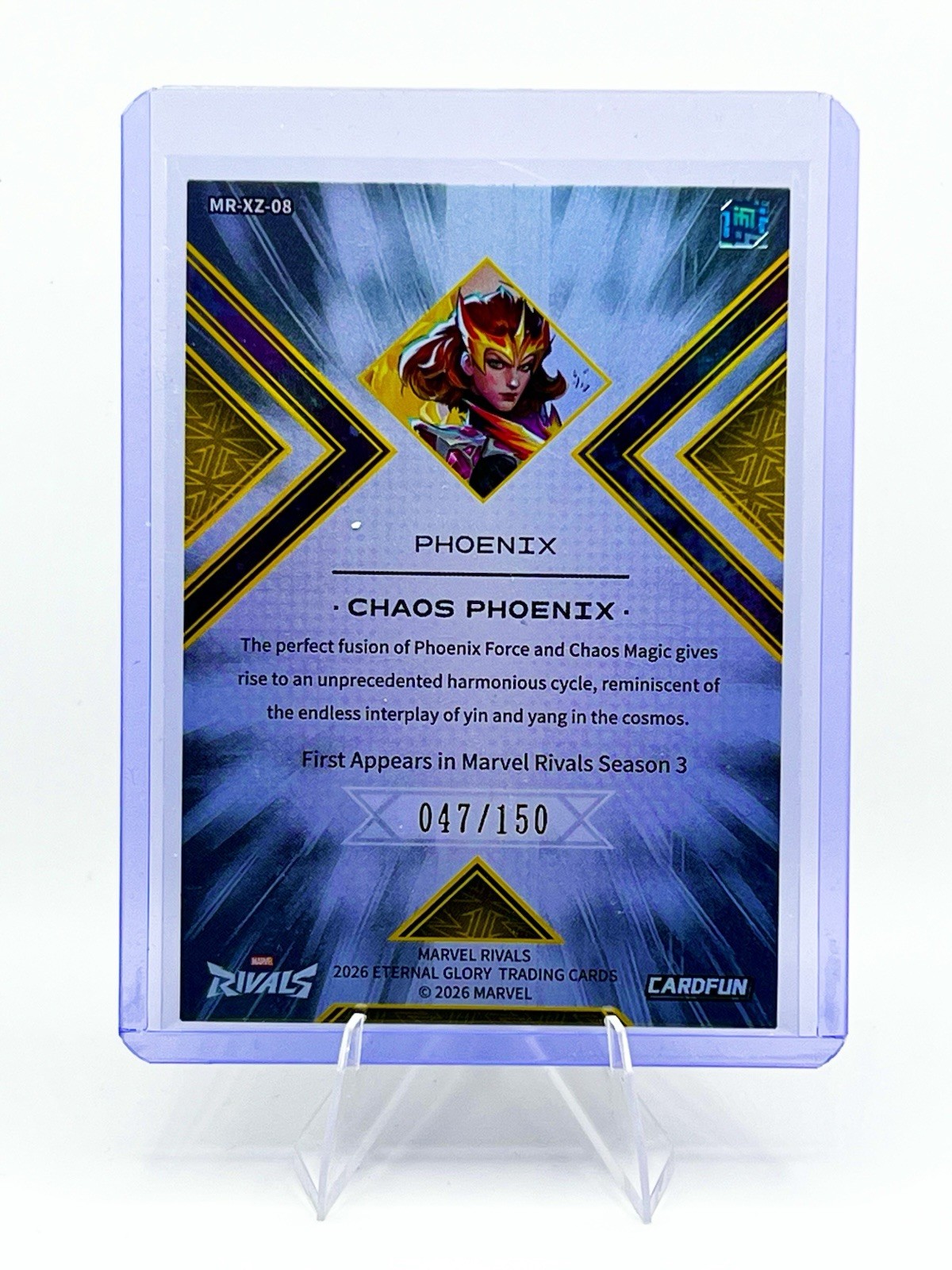 2026 Marvel Rivals Phoenix X Evolution insert #’d 47/150 w/protective coating