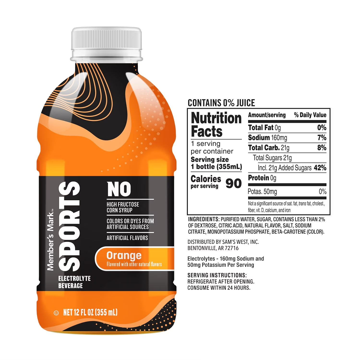 Member’s Mark Sports Drink Variety Pack, 12 fl. oz., 24 pk.
