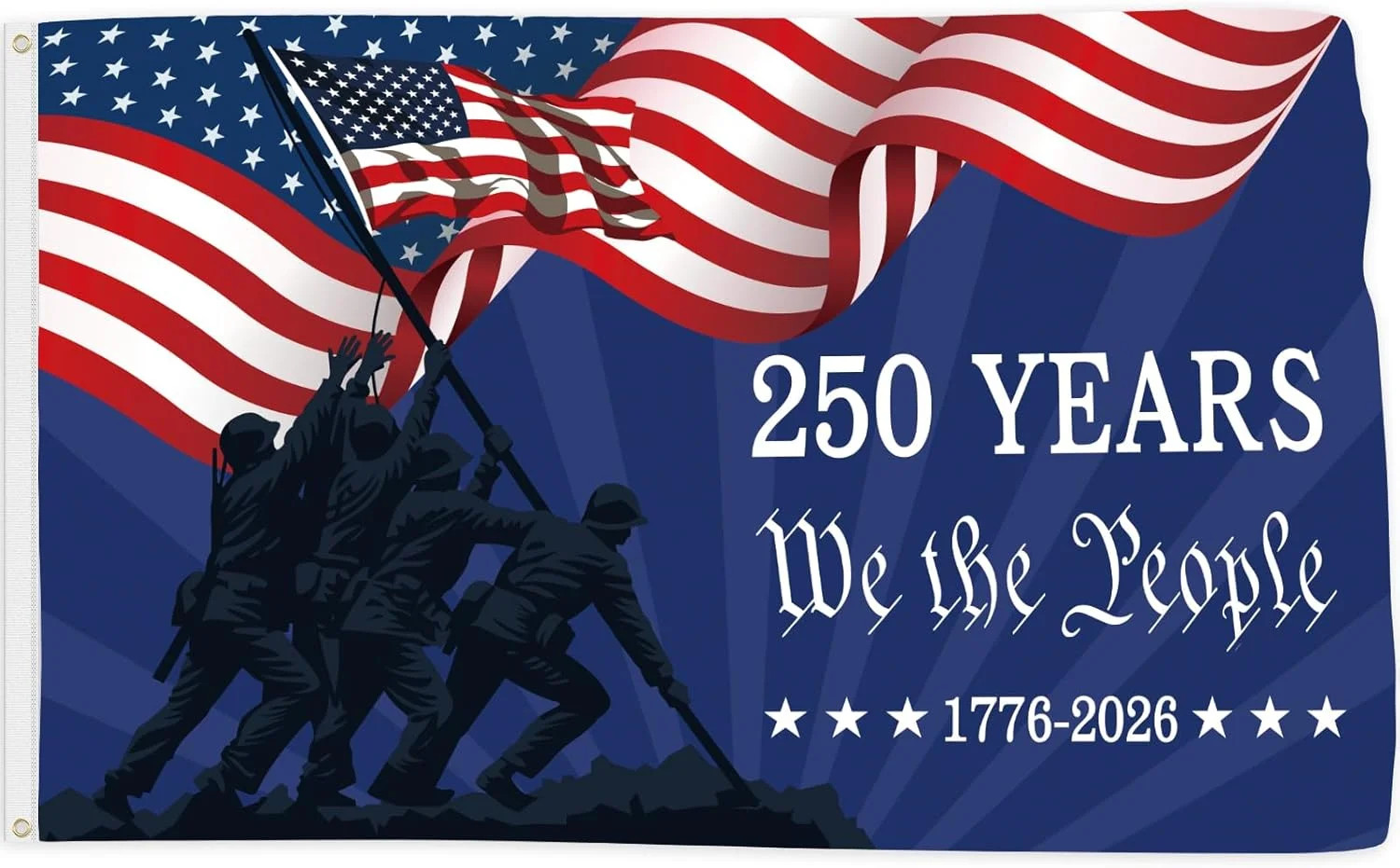 250 Anniversary Flag 3×5 Ft 250 Years Semiquincentennial We the People 1776-2026