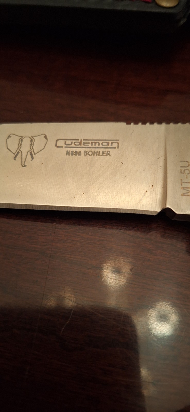 Cudeman MT-5U Fixed Blade Bushcraft Knife Battlbox Edition with Sheath