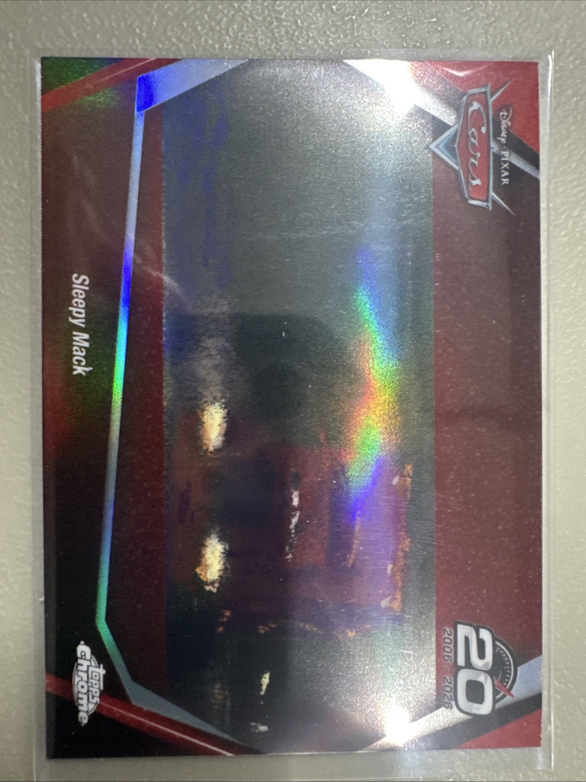 2026 Topps Chrome Disney Speedy Mack CRS-2 Cars 20th Anniversary