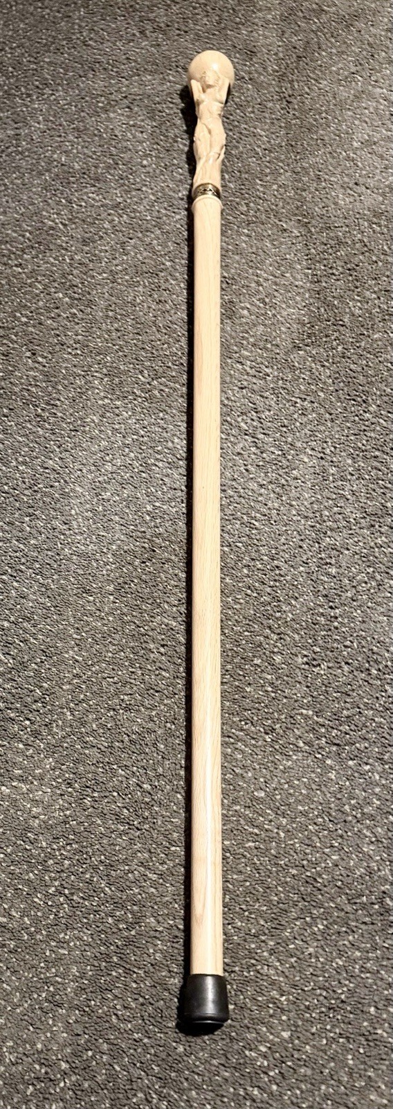 Handmade Astrom Ukranian Goddess Wooden Walking Stick Cane 40″