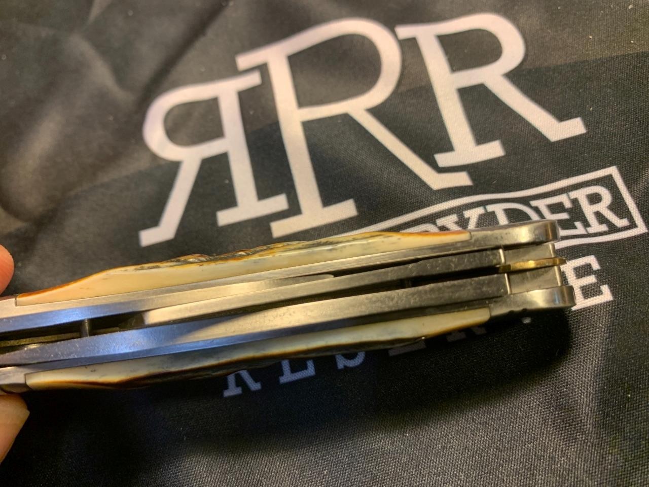 Rough Ryder Reserve Brown Jig Bone Sowbelly Stockman 3 7/8″ Pocketknife RRR026CB