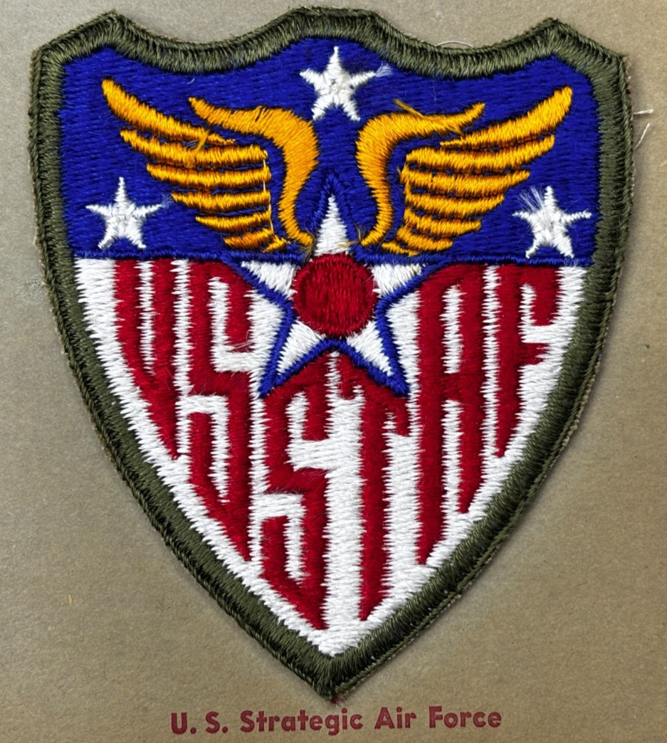 Kay Adams Collection WW 2 US AAF Strategic Air Force Europe Patch Inv# KA049