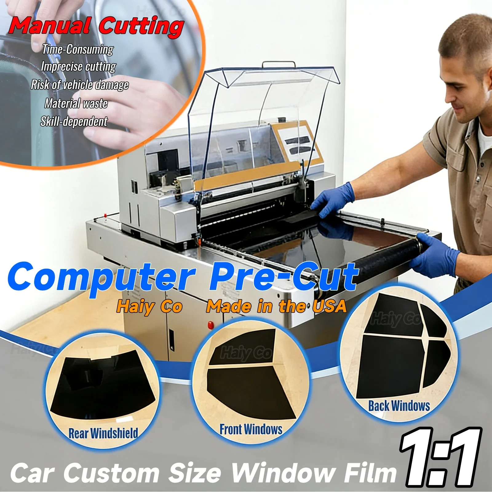 Precut Window Tint Kit for Toyota Prius (2010–2015) | UV-IR Block & Privacy Film