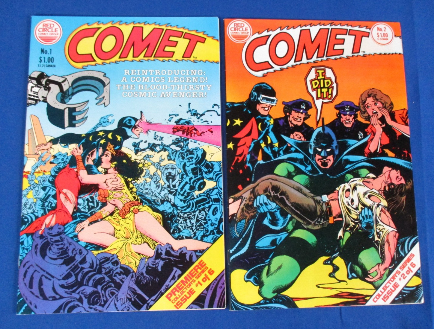 COME 1 & 2 RED CIRCLE Complete Series Carmine Infantino Bill Dubay VF+ NM