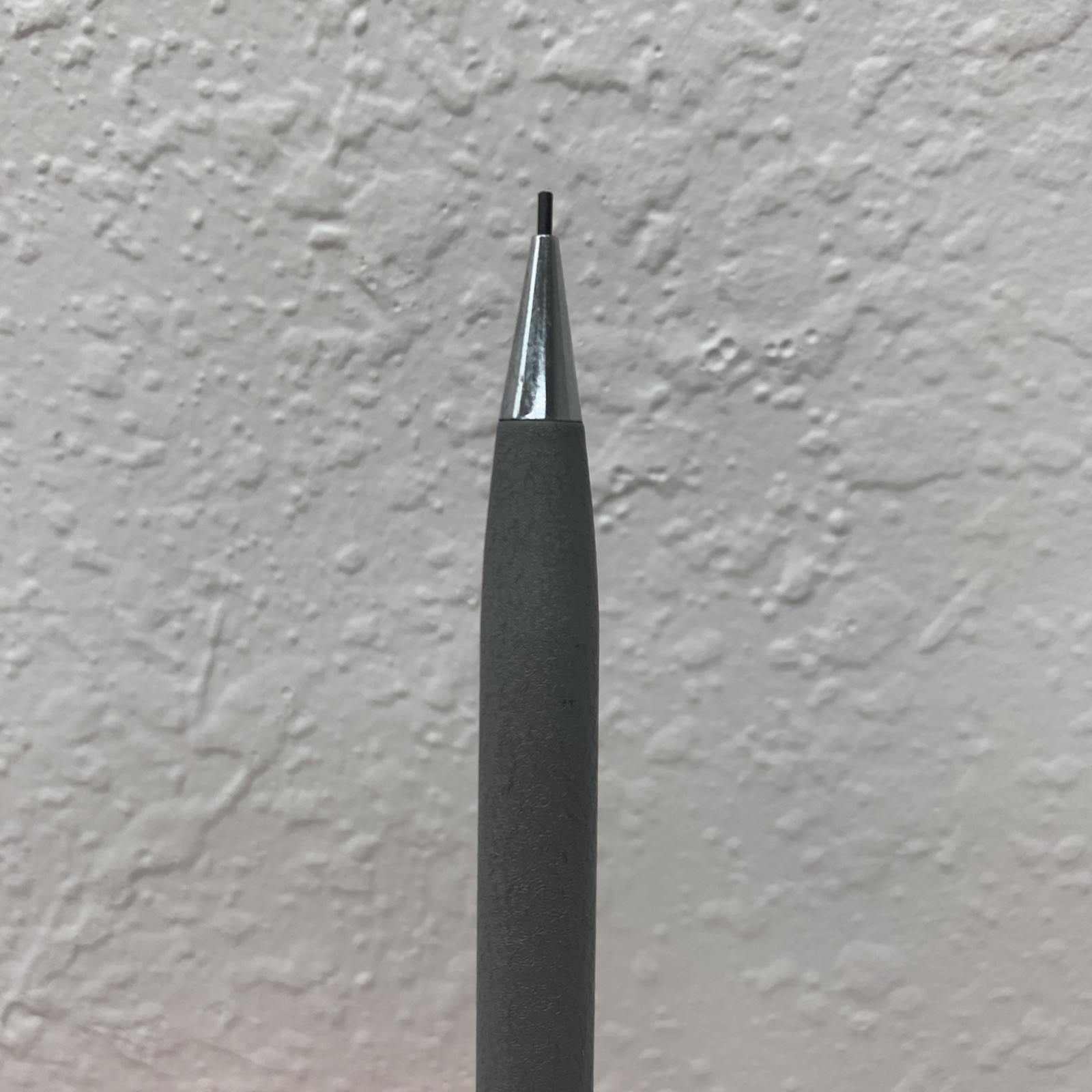Vintage Quill Mechanical Pencil Advertising BCI Slim Matte Grey Textured USA