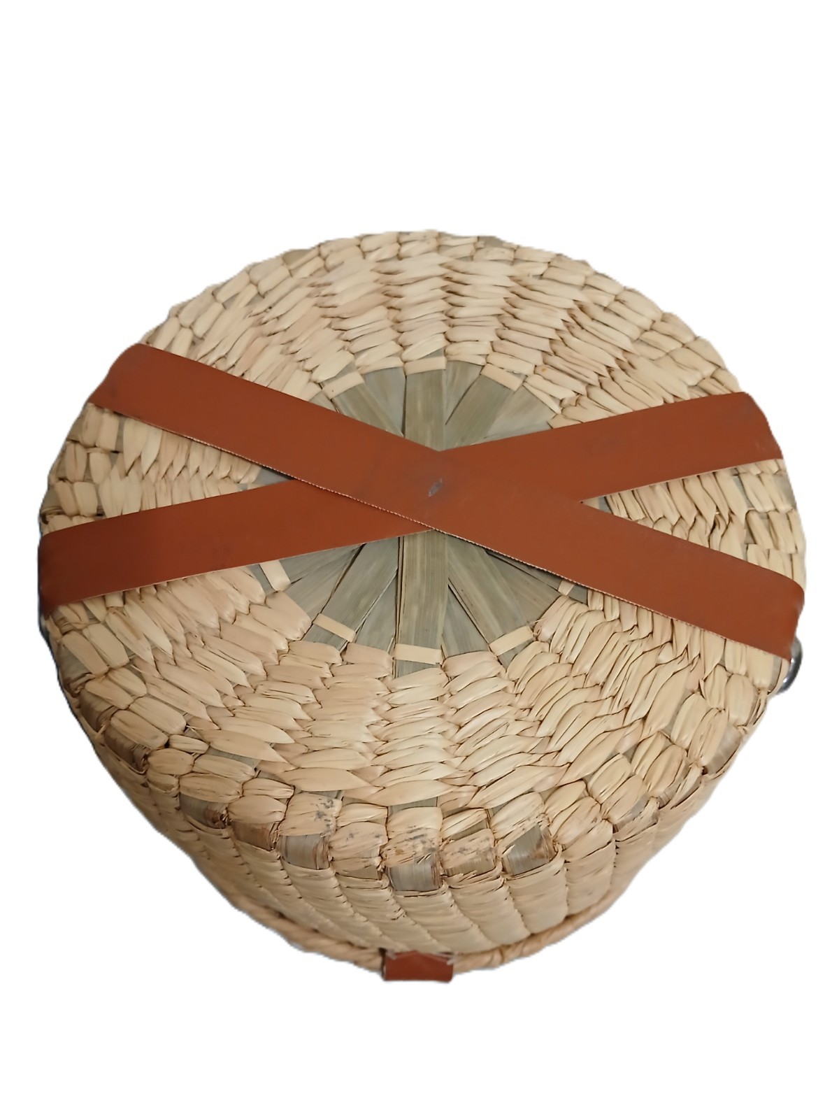 Vintage Hand-Woven Lidded Basket-Purse