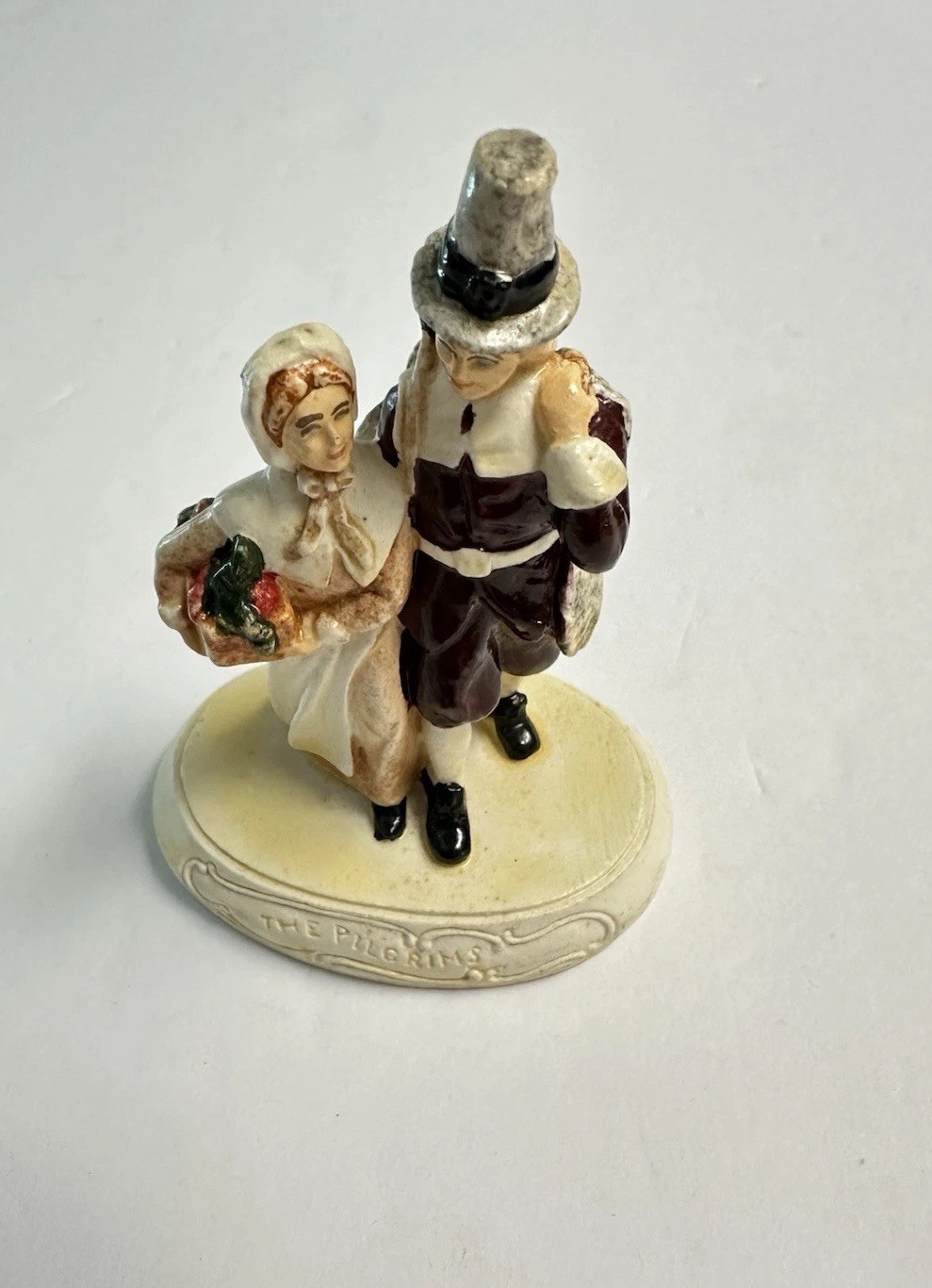 Vintage 1958 Sebastian Miniature The Pilgrims Hand Painted Figurine