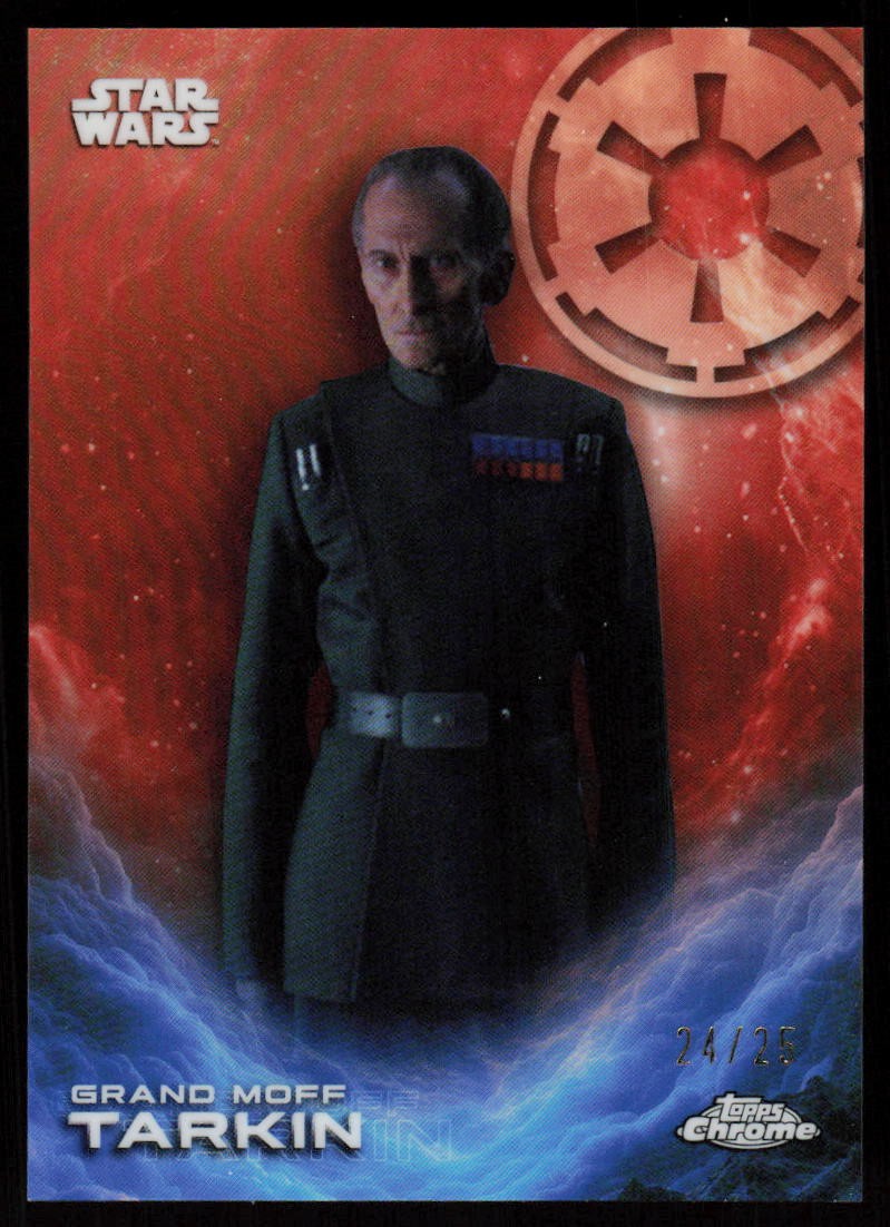 2025 Topps Chrome Star Wars Grand Moff Tarkin #CE-22 ORANGE CARD /25 Costco Exc