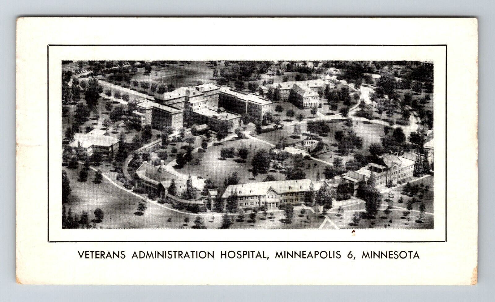 Minneapolis MN-Minnesota, Veterans Administration Hospital, Vintage Postcard