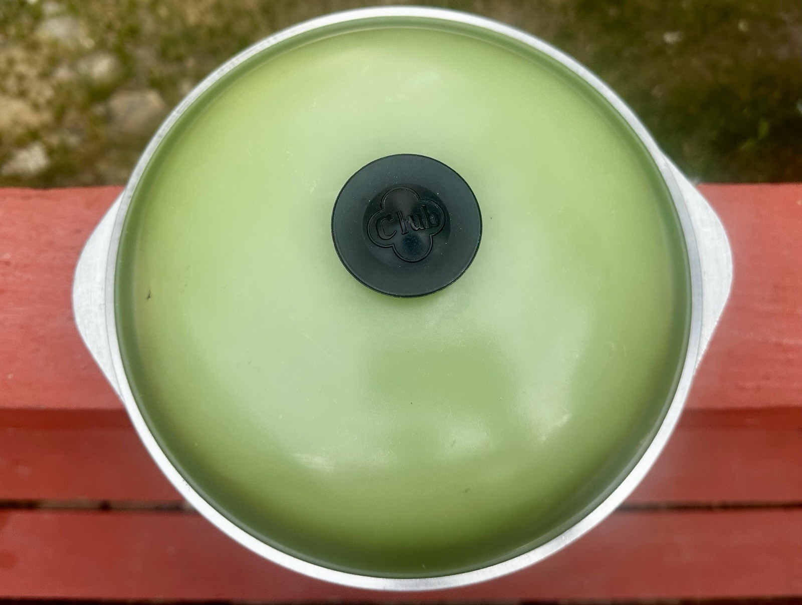Club Aluminum Cast Roaster Avocado Green 4 Qt Dutch Oven Vintage Cookware 10”