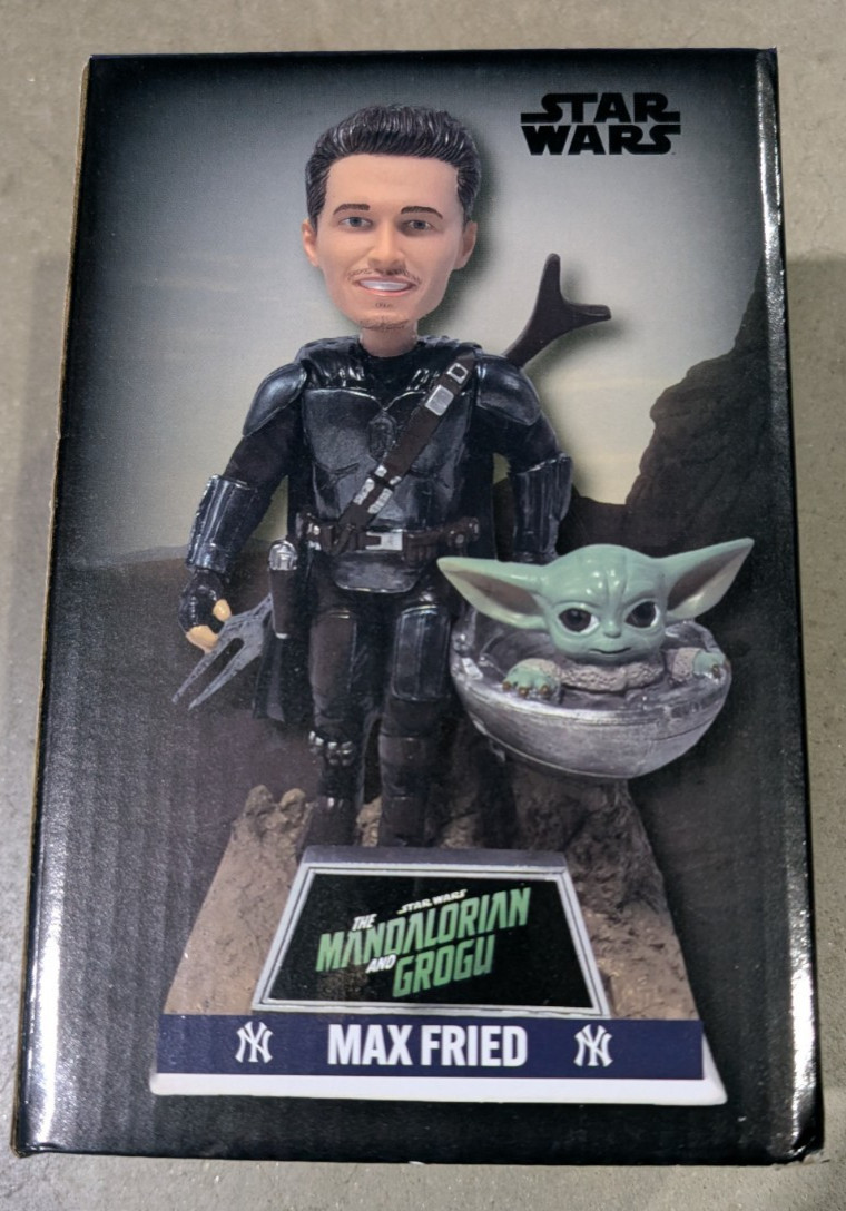 Max fried New York Yankees Star Wars Mandalorian and Grogu **See Description