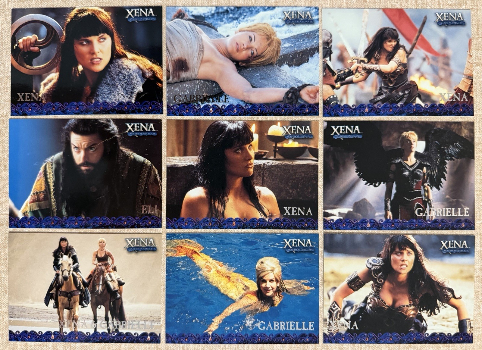Vtg XENA Warrior Princess Series 4/5 Trading Cards Promo Set 2001 LIMITED P1-P9
