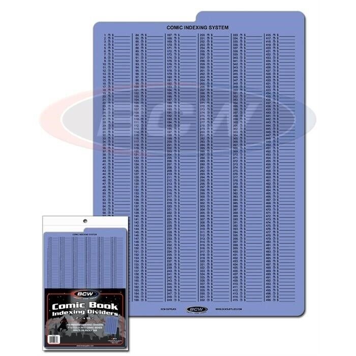 10 Comic Book Indexing Dividers 30 Point Polyethylene Write On Tab 1 – 498