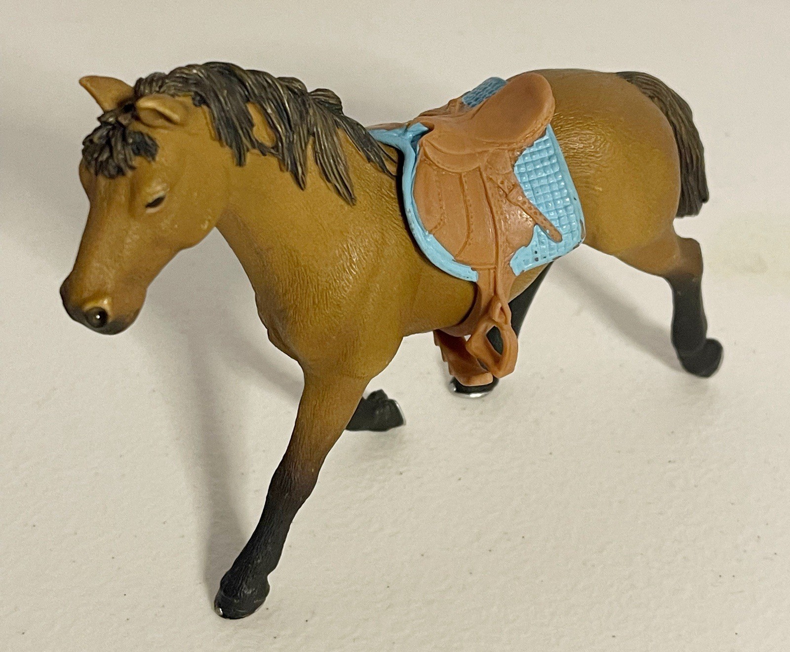 Schleich Toy Horse Figure W/ Saddle Attachment VG